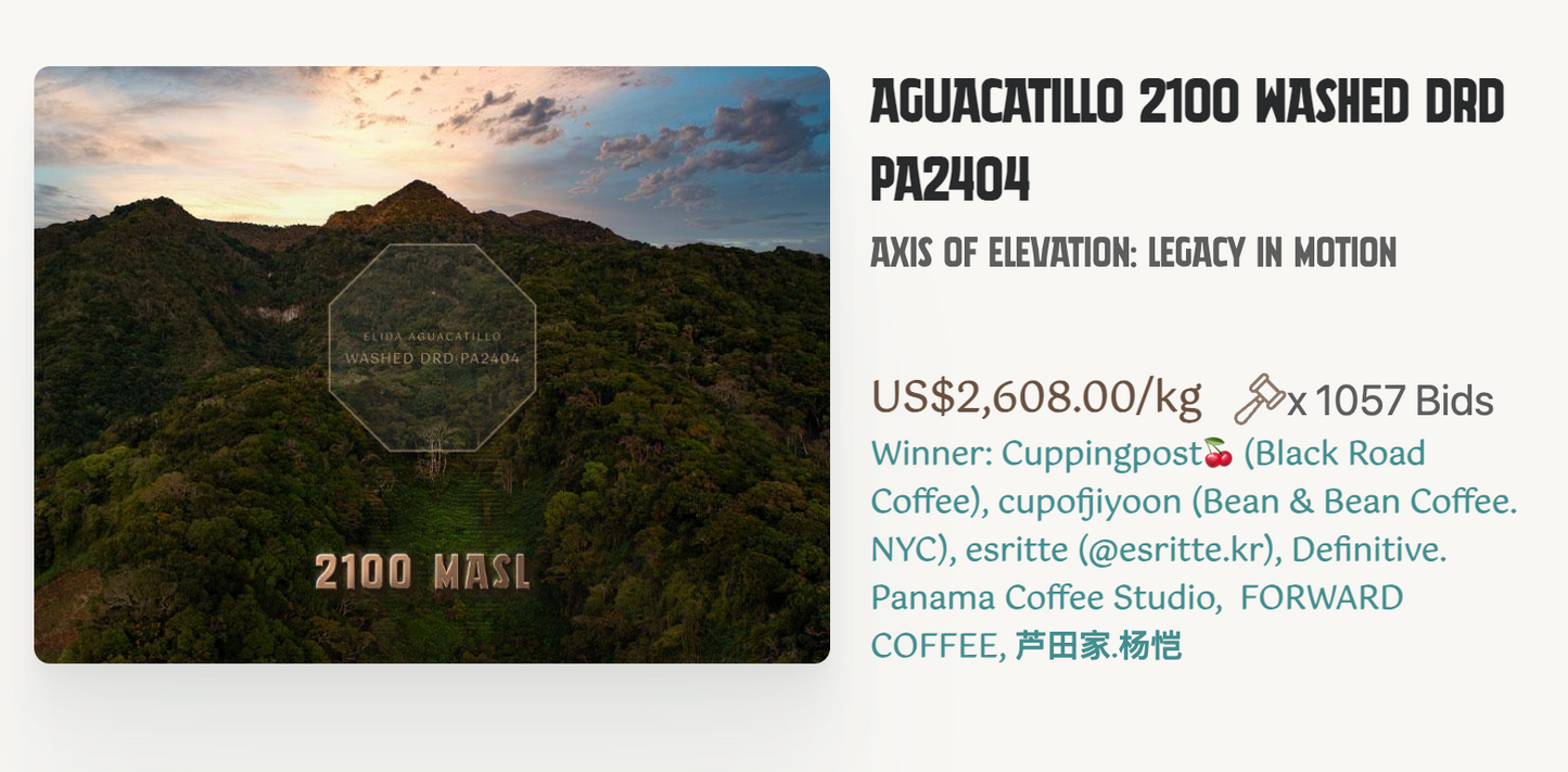 Picolot #10: Taste the Terror - Aguacatillo 2100 Washed DRD PA2404